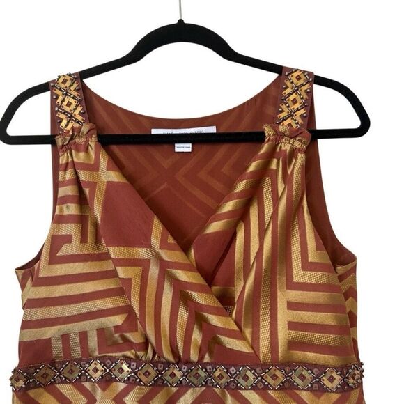 Diane Von Furstenberg Eugenia Silk Blend Fit & Flare Dress Sz 10 Old Money, Lux - Picture 4 of 16